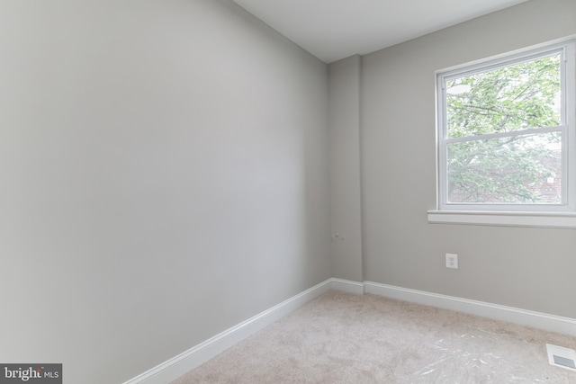 view of carpeted empty room