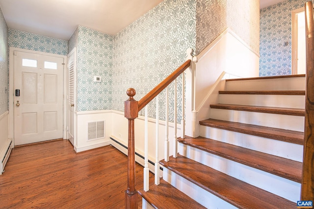 entryway featuring wood-type flooring