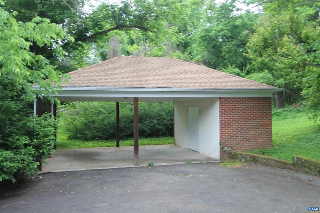 view of car parking