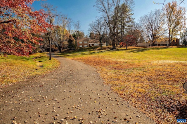 view of home's community featuring a yard