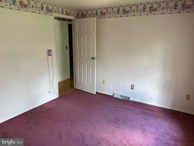 view of carpeted empty room