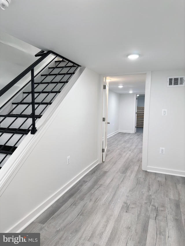 interior space featuring light hardwood / wood-style floors