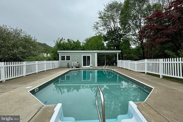 view of pool