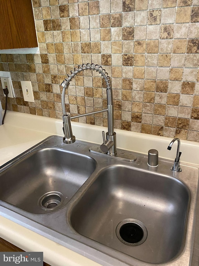 interior details with sink