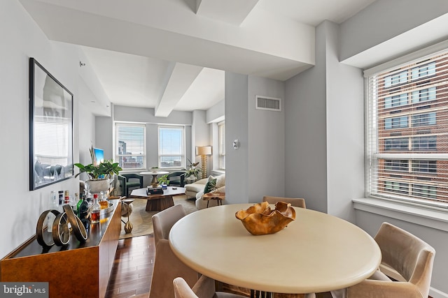 dining room featuring hardwood / wood-style floors