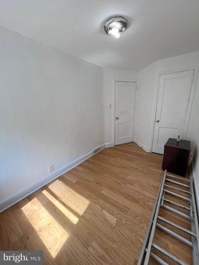 interior space with wood-type flooring