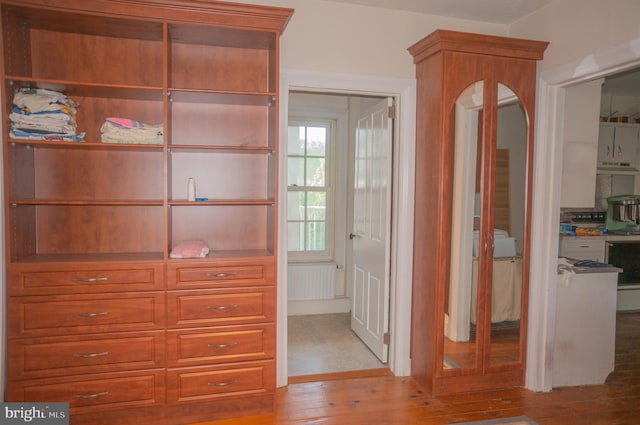 interior space featuring light hardwood / wood-style flooring