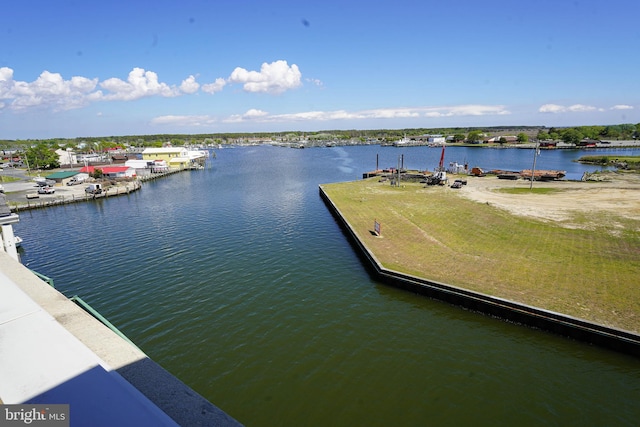 view of water feature