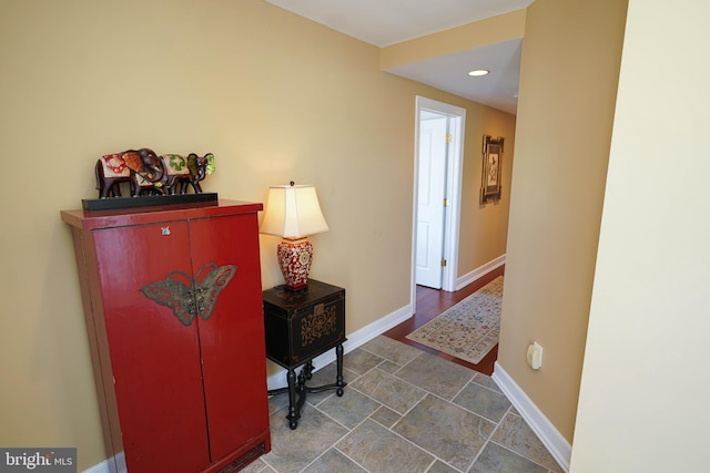 hall featuring tile floors