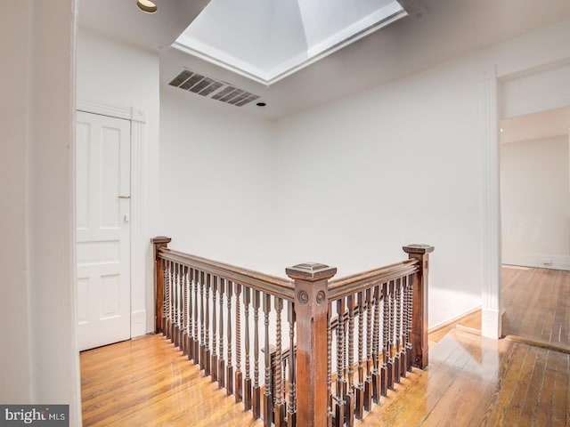 interior space with wood-type flooring