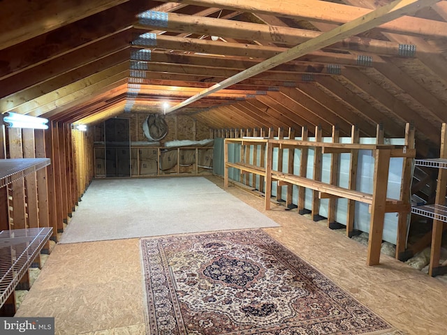 view of attic