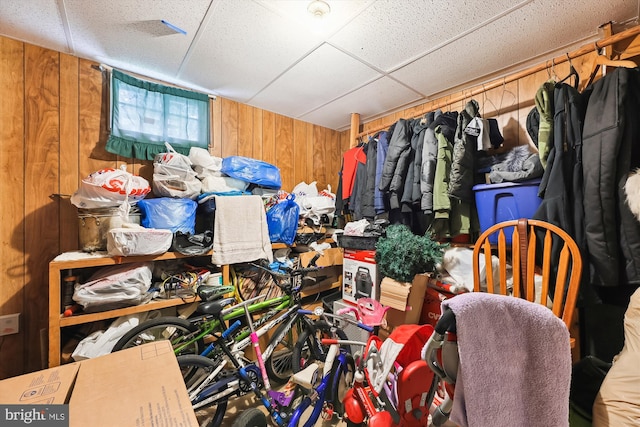 view of storage room