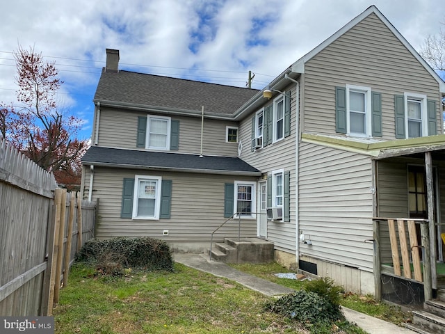 view of rear view of property