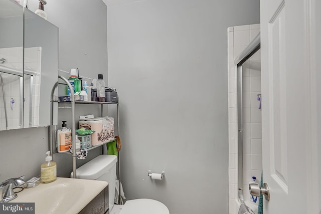 bathroom featuring sink and toilet