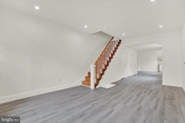 interior space featuring hardwood / wood-style floors