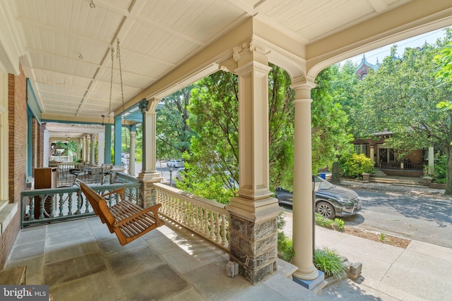 view of patio / terrace featuring a porch