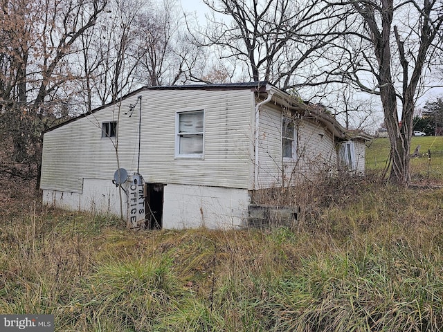 view of side of property