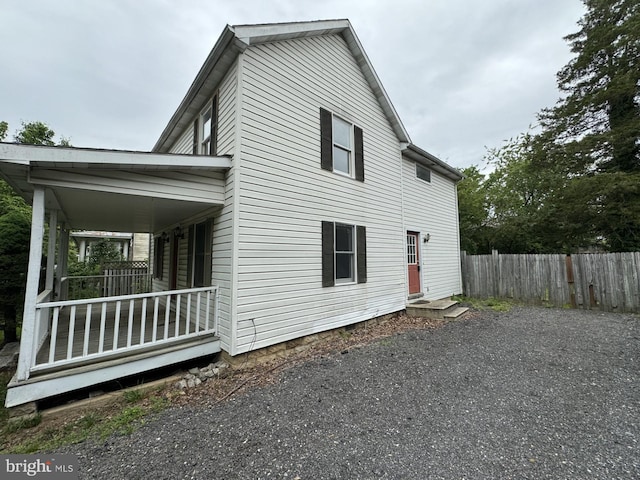 view of property exterior