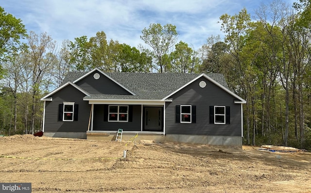 view of front of home with covered porch