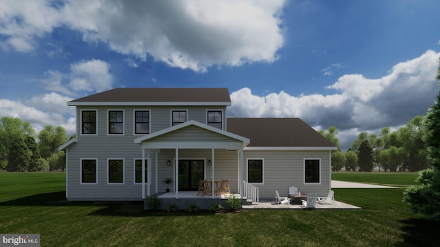 22430 Hummingbird Rd, Ellendale, DE 19941 - back of property with a yard and a patio area