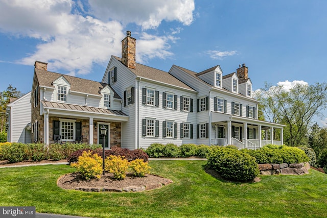 exterior space featuring a yard