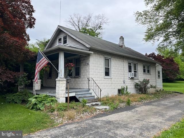 bungalow with covered porch