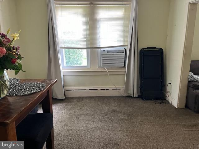 interior space featuring baseboard heating