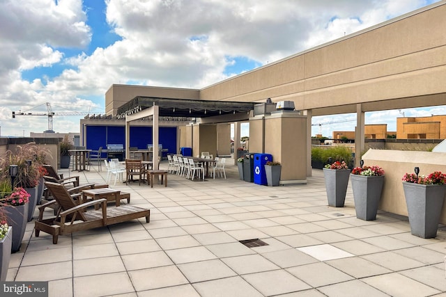 view of patio / terrace with a pergola