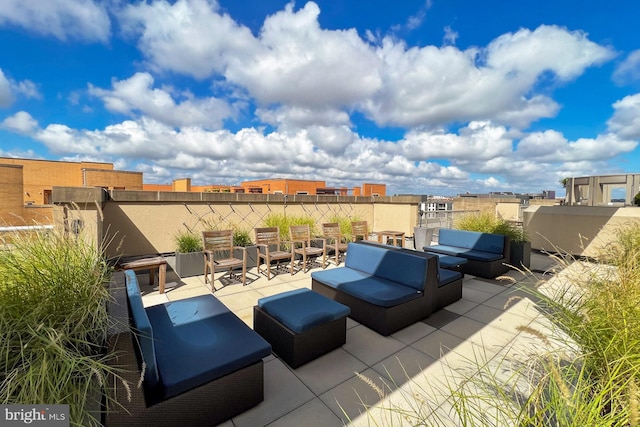 view of patio / terrace featuring outdoor lounge area