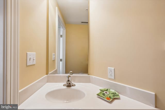 bathroom with vanity