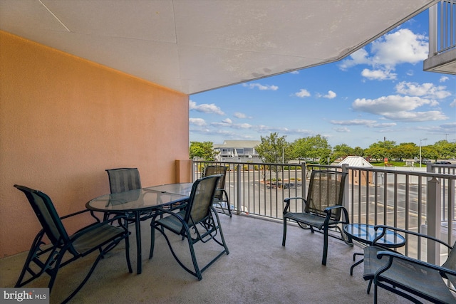 view of balcony