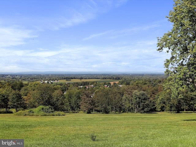 view of landscape with a rural view