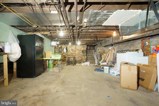 view of basement