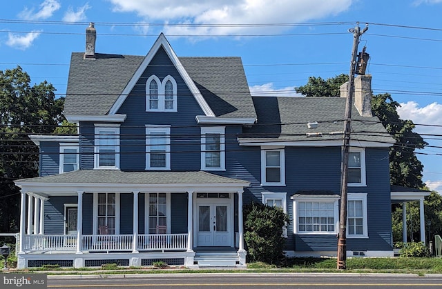 view of front of home with a porch