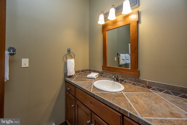 bathroom featuring vanity