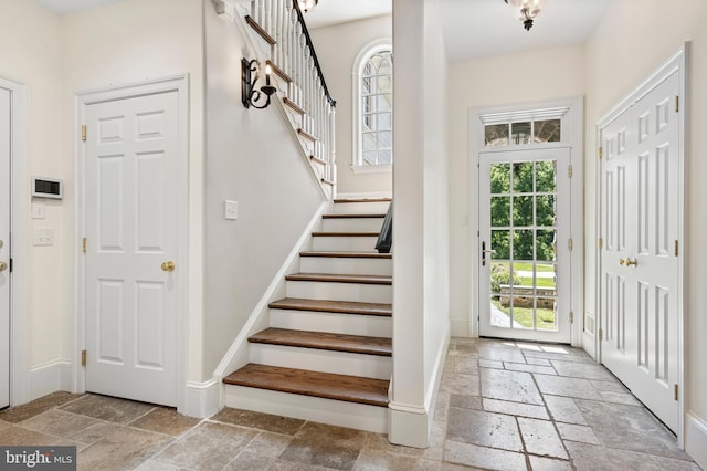 foyer entrance featuring a healthy amount of sunlight