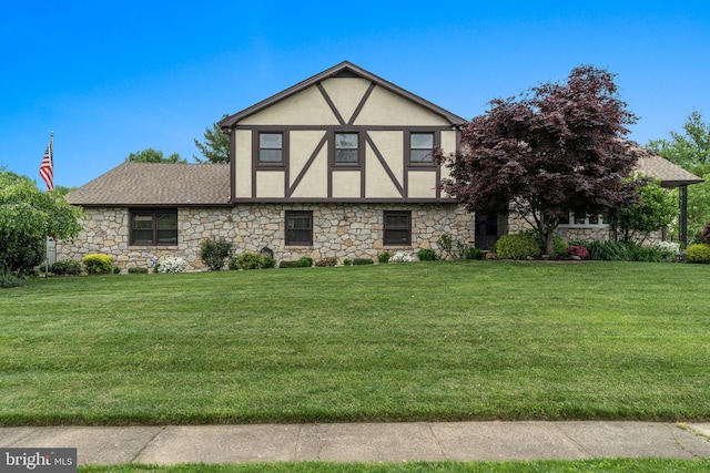 exterior space featuring a lawn