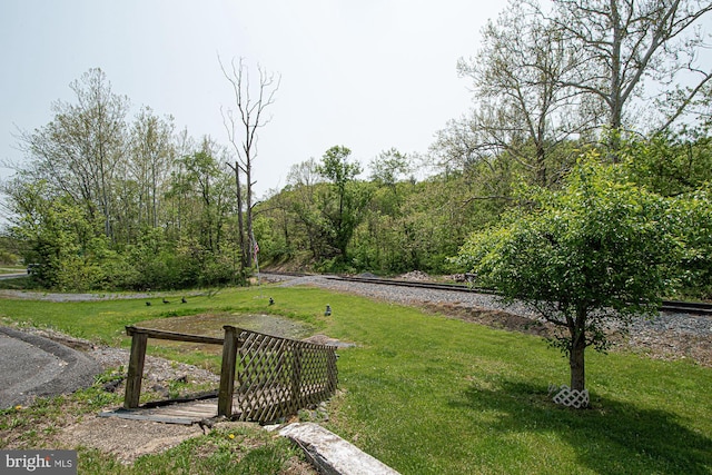 view of nearby features featuring a lawn