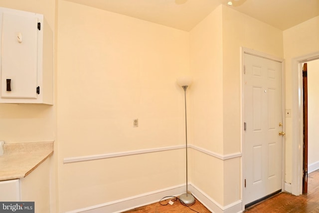 interior space featuring hardwood / wood-style flooring