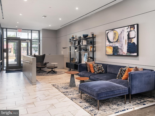 1211 Van St SE Unit 1110, Washington, DC 20003 - building lobby featuring recessed lighting and expansive windows