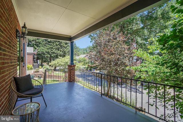 view of balcony