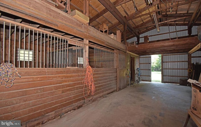 view of horse barn