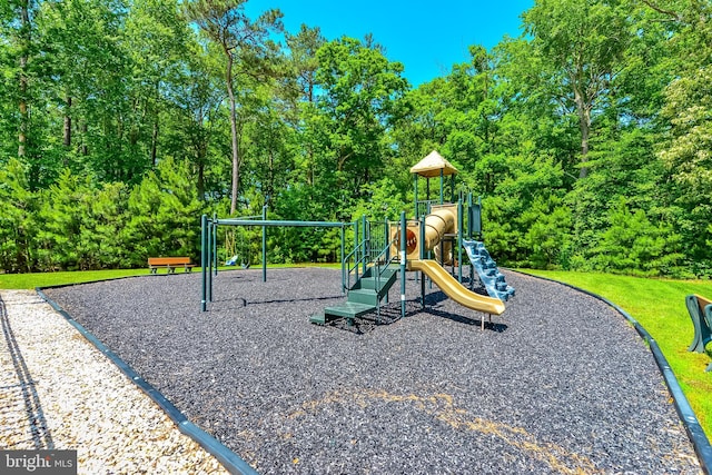 view of jungle gym