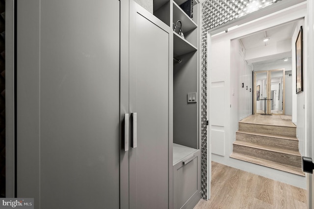 interior space with light wood-type flooring