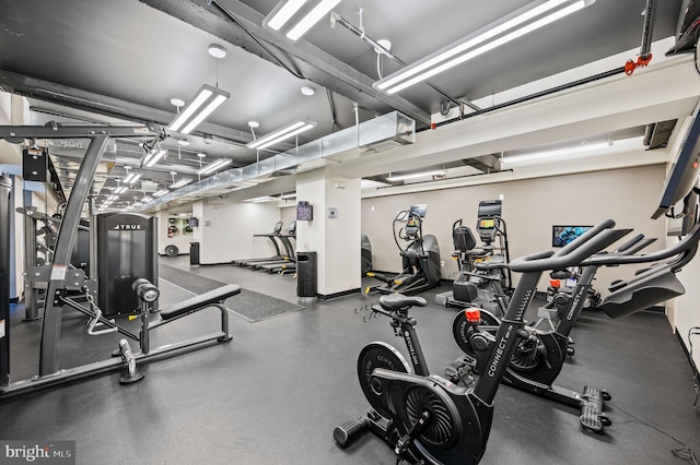 view of exercise room