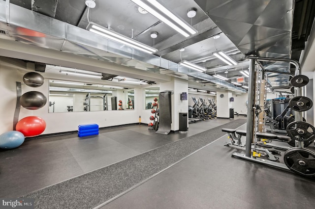 view of gym