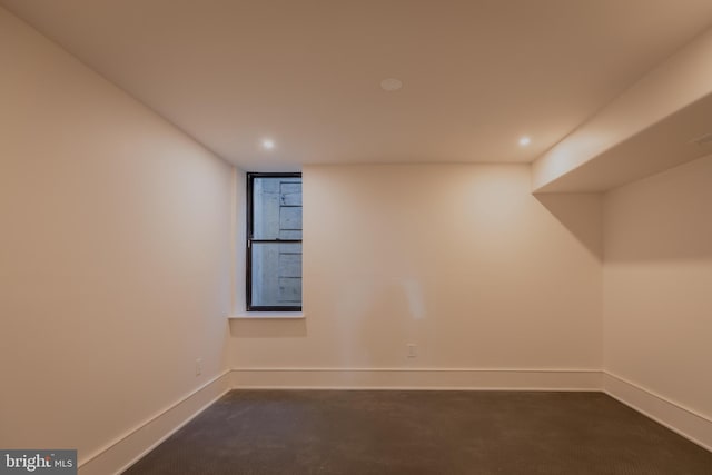 view of carpeted empty room