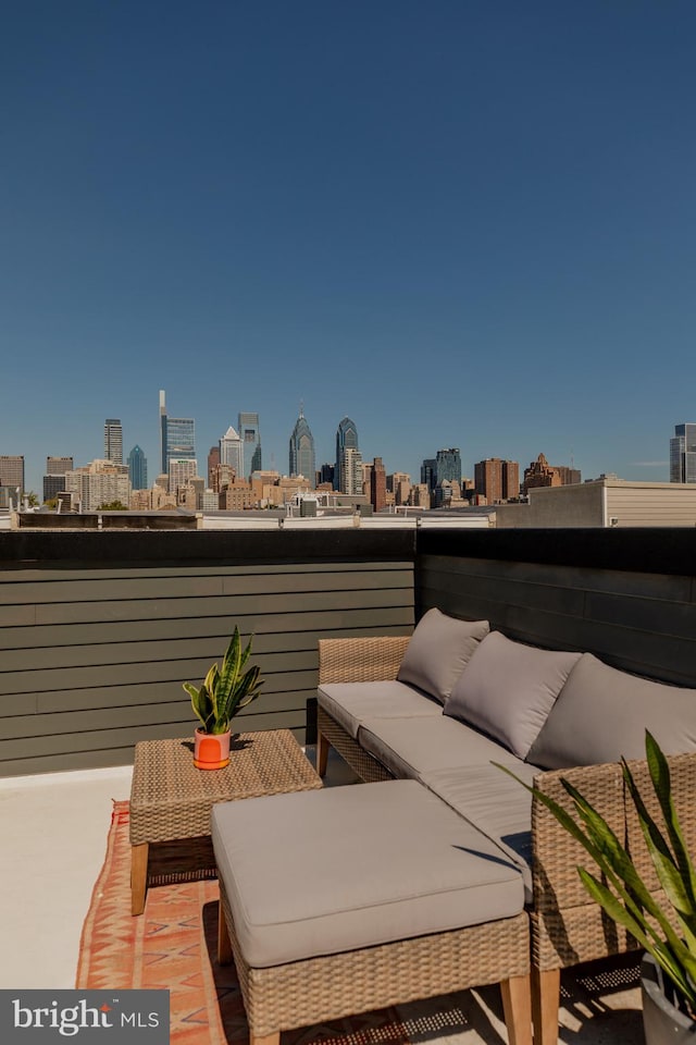 exterior space with an outdoor hangout area