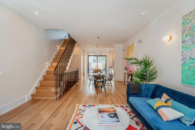 dining room featuring light wood-type flooring