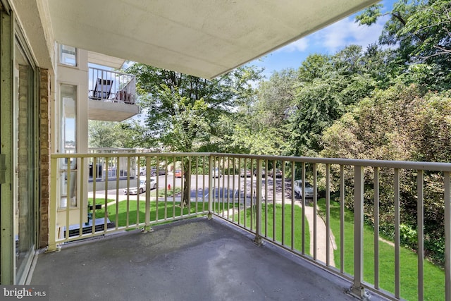 view of balcony